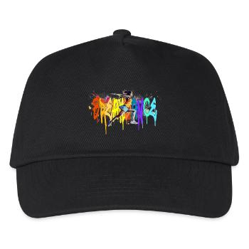 Breakdance Girl Bgirl B-Girl - Kinder Basecap - Schwarz - Vorne