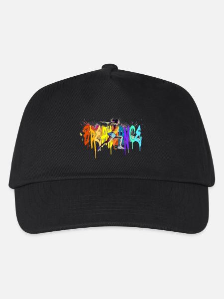Breakdance Girl Bgirl B-Girl - Kinder Basecap - Schwarz