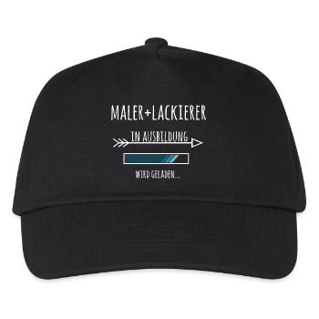 Maler und Lackierer Ausbildung Beruf - Kinder Basecap - Schwarz - Vorne