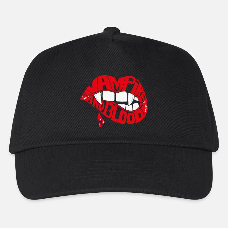 Vampire Lip - Kids’ Baseball Cap - black