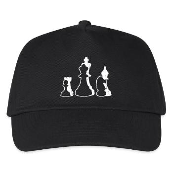 Pièces d’échecs - Casquette de baseball Enfant - noir - Devant