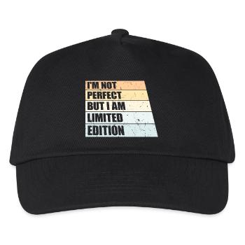 Je ne suis pas parfait mais je suis citation en édition limitée - Casquette de baseball Enfant - noir - Devant