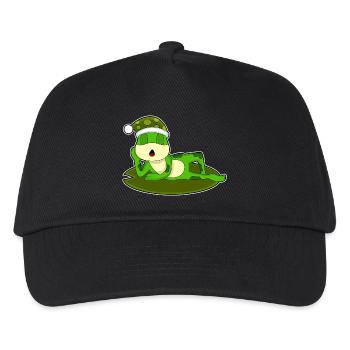 Frog Sleeping Nightcap - Kids’ Baseball Cap - black - Front