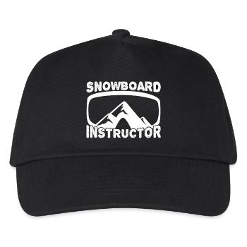 Instructeur de snowboard drôle - Casquette de baseball Enfant - noir - Devant