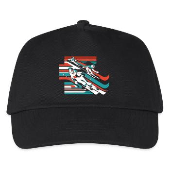 Ski Sports d’hiver Neige Hiver - Casquette de baseball Enfant - noir - Devant