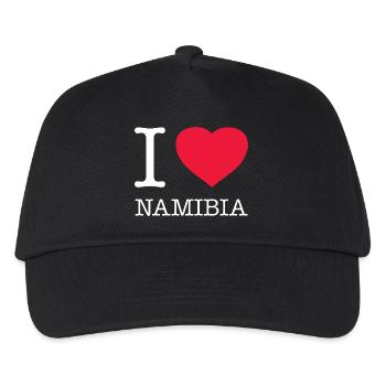 I LOVE NAMIBIA - Kinder Basecap - Schwarz - Vorne
