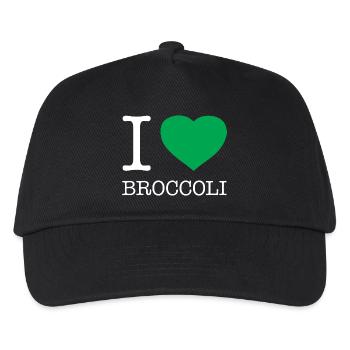 I LOVE BROCCOLI Brokkoli - Kids’ Baseball Cap - black - Front