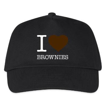 I LOVE BROWNIES - Kinder Basecap - Schwarz - Vorne