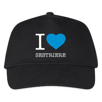I LOVE SESTRIERE - Kinder Basecap - Schwarz - Vorne