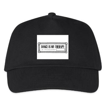 MY THERAPHY SHIRTS RECHTECKIG Seite 0003 - Kinder Basecap - Schwarz - Vorne