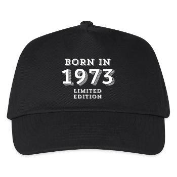 1973, Geburtsjahr, 1973 - Kinder Basecap - Schwarz - Vorne