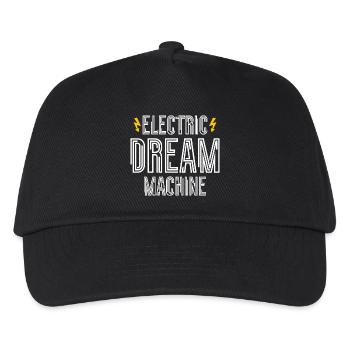 Electric Dream Machine Typ 2 Supercharge Elektro - Kinder Basecap - Schwarz - Vorne