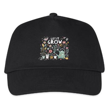 Let It Grow Spring Garden Flowers - Kids’ Baseball Cap - black - Front