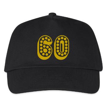 60. 60 YEARS. 60th ANNIVERSARY. 60TH BIRTHDAY. - Kids’ Baseball Cap - black - Front