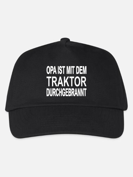 Traktor - Kinder Basecap - Schwarz