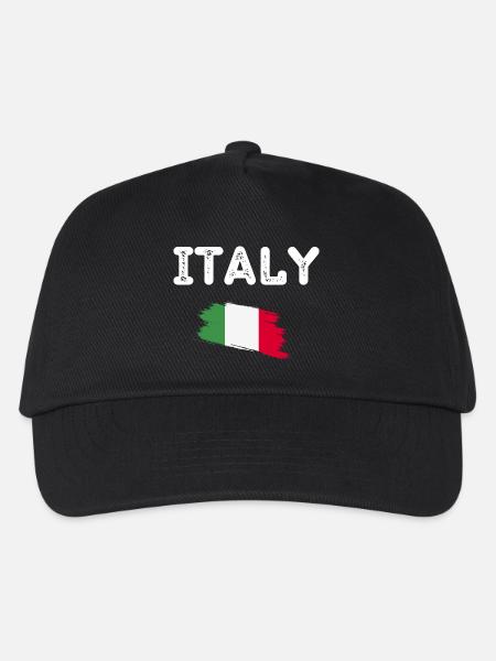 Italien Italienische Flagge - Kinder Basecap - Schwarz