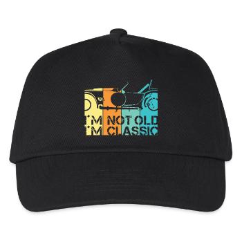 funny sayings old classic car classic car logo - Kids’ Baseball Cap - black - Front