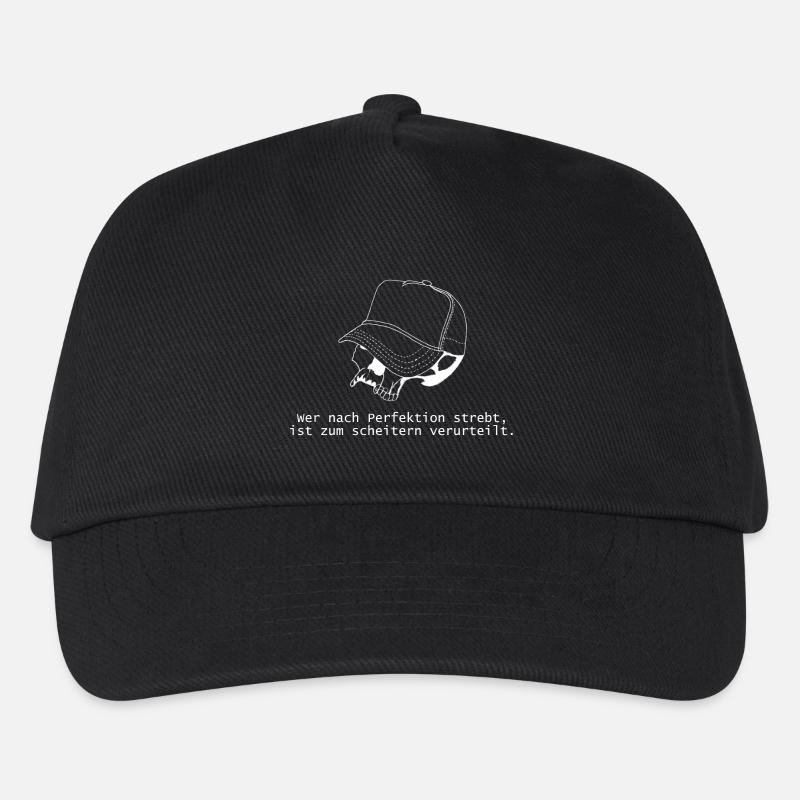 Skull Cap - Kinder Basecap - Schwarz