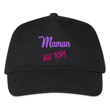 MOM. MOTHER'S DAY. HAPPY MOTHER'S DAY - Kids’ Baseball Cap - black - Front
