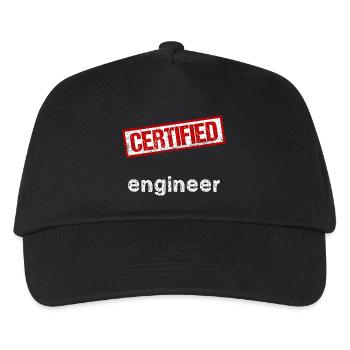 Engineer - Kids’ Baseball Cap - black - Front