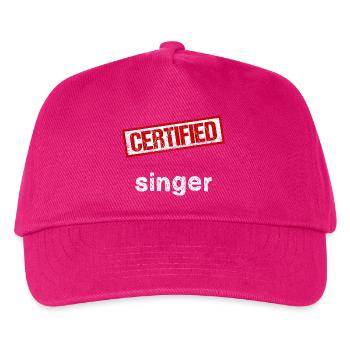 Sänger - Kinder Basecap - Fuchsia - Vorne