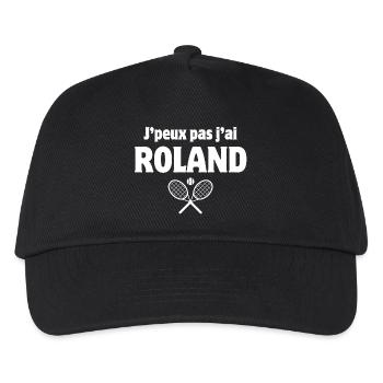 Tennis, Tennisfan, Tennismatch - Kinder Basecap - Schwarz - Vorne