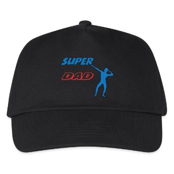 SUPER DAD - Kids’ Baseball Cap - black - Front