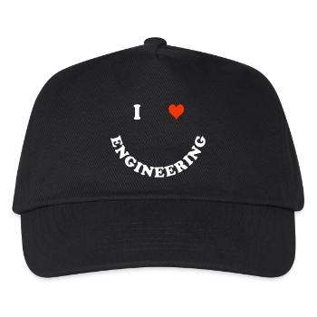 Engineer - Kids’ Baseball Cap - black - Front