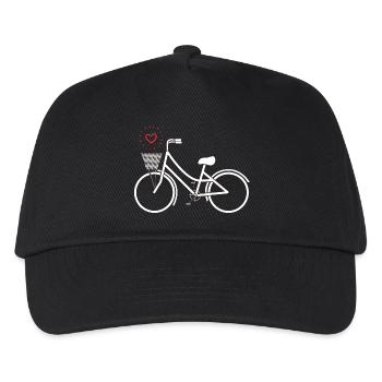 Vélo rétro - Casquette de baseball Enfant - noir - Devant