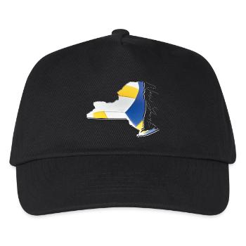 New York (United States) | real volleyball | Map Sct - Kids’ Baseball Cap - black - Front