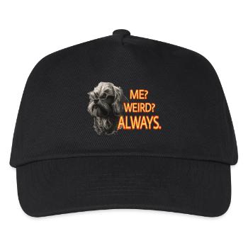 Lustiger Hund mit Spruch - Kinder Basecap - Schwarz - Vorne