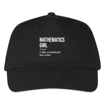 Mathematik, Mathematik, Mathematik - Kinder Basecap - Schwarz - Vorne