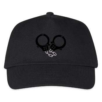 handschellen 2 - Kinder Basecap - Schwarz - Vorne