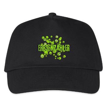 Compteur de haricots mme cacahuète vert fun bande dessinée - Casquette de baseball Enfant - noir - Devant