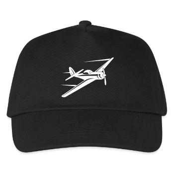 Propeller Plane Sketch - Kids’ Baseball Cap - black - Front