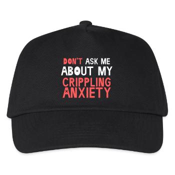 Ne me posez pas de questions sur mon anxiété paralysante - Casquette de baseball Enfant - noir - Devant