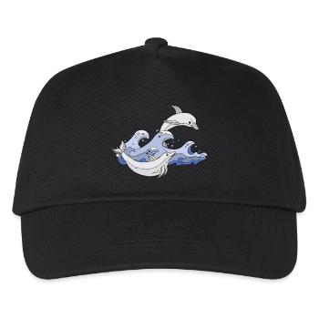 Delphine - Kinder Basecap - Schwarz - Vorne