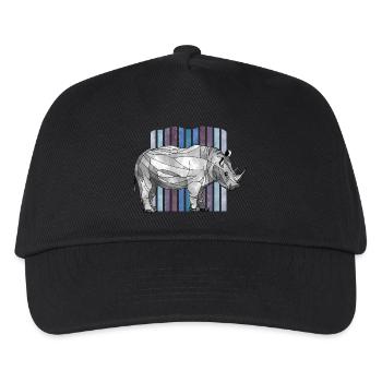 Nashorn - Kinder Basecap - Schwarz - Vorne