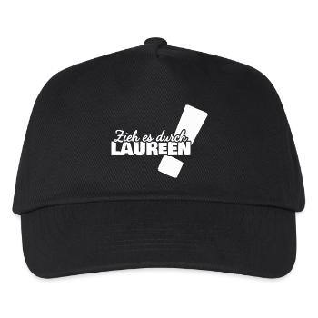 Geschenk für Laureen - Kinder Basecap - Schwarz - Vorne