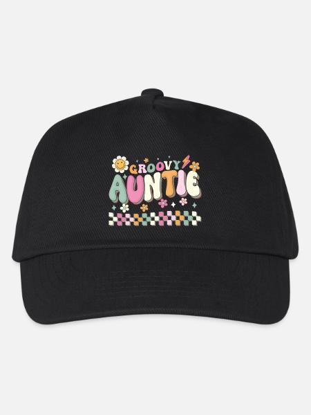 Tante 60er Jahre 70er Jahre Hippie Familie Beste Tante aller Zeiten Tante - Kinder Basecap - Schwarz