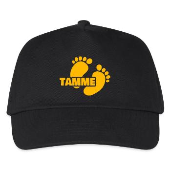 Geburt Tamme - Kinder Basecap - Schwarz - Vorne