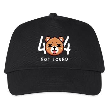 Niedlicher Bär nicht gefunden - Kinder Basecap - Schwarz - Vorne