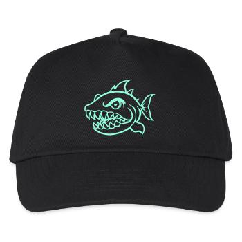 Piranha Comic - Kids’ Baseball Cap - black - Front