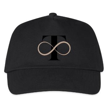 Infinite letter t - Kids’ Baseball Cap - black - Front
