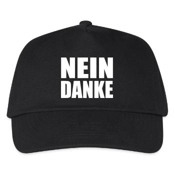 Nein danke - Kinder Basecap - Schwarz - Vorne