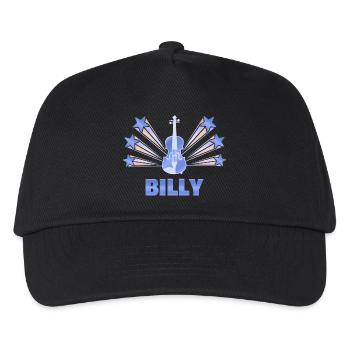 Billy als Musikinstrument - Kinder Basecap - Schwarz - Vorne