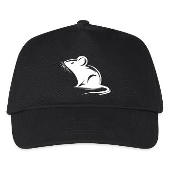 Little Cute Mouse Drawing - Kids’ Baseball Cap - black - Front