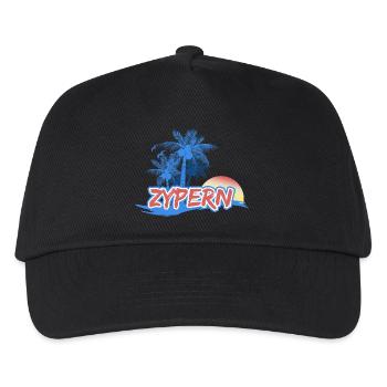 Plage Chypre - Casquette de baseball Enfant - noir - Devant