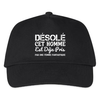 désolé cet homme est déjà pris - Casquette de baseball Enfant - noir - Devant