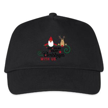 Lustige Sprüche zu Weihnachten - Kinder Basecap - Schwarz - Vorne